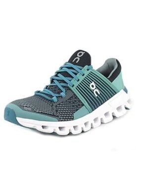 On Cloud Running Women's Teal and Black Cloudswift Athletic Shoes